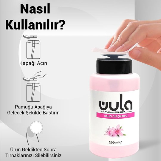 Pompalı Kalıcı Oje Çıkarıcı - Remover 200ml